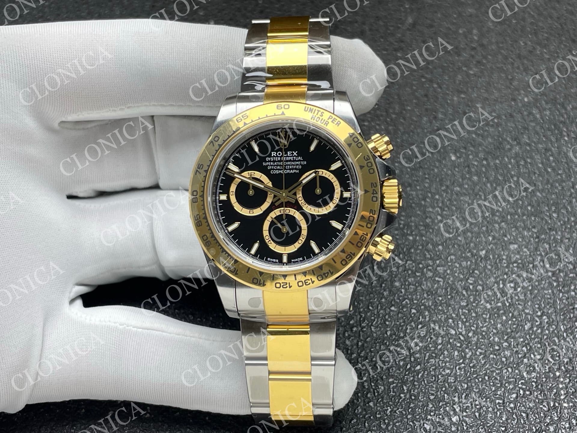 DAYTONA 126503 SS/YG GAIN WEIGHT BLACK DIAL ON OYSTER BRACELET — view 1