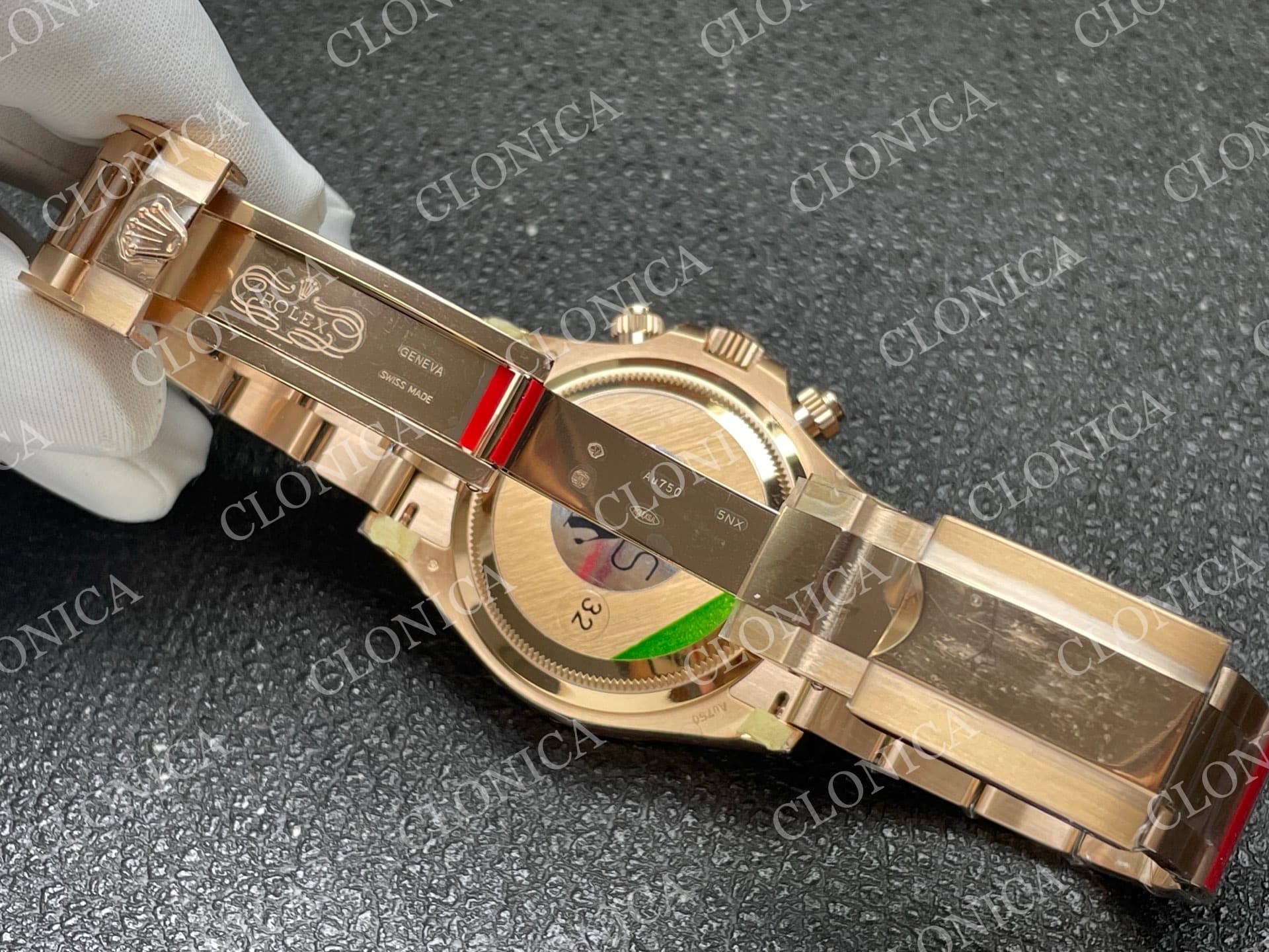 DAYTONA 126505 RG BLACK/SILVER STICK DIAL ON RG BRACLET DD4131 (WEIGHTED) — view 5