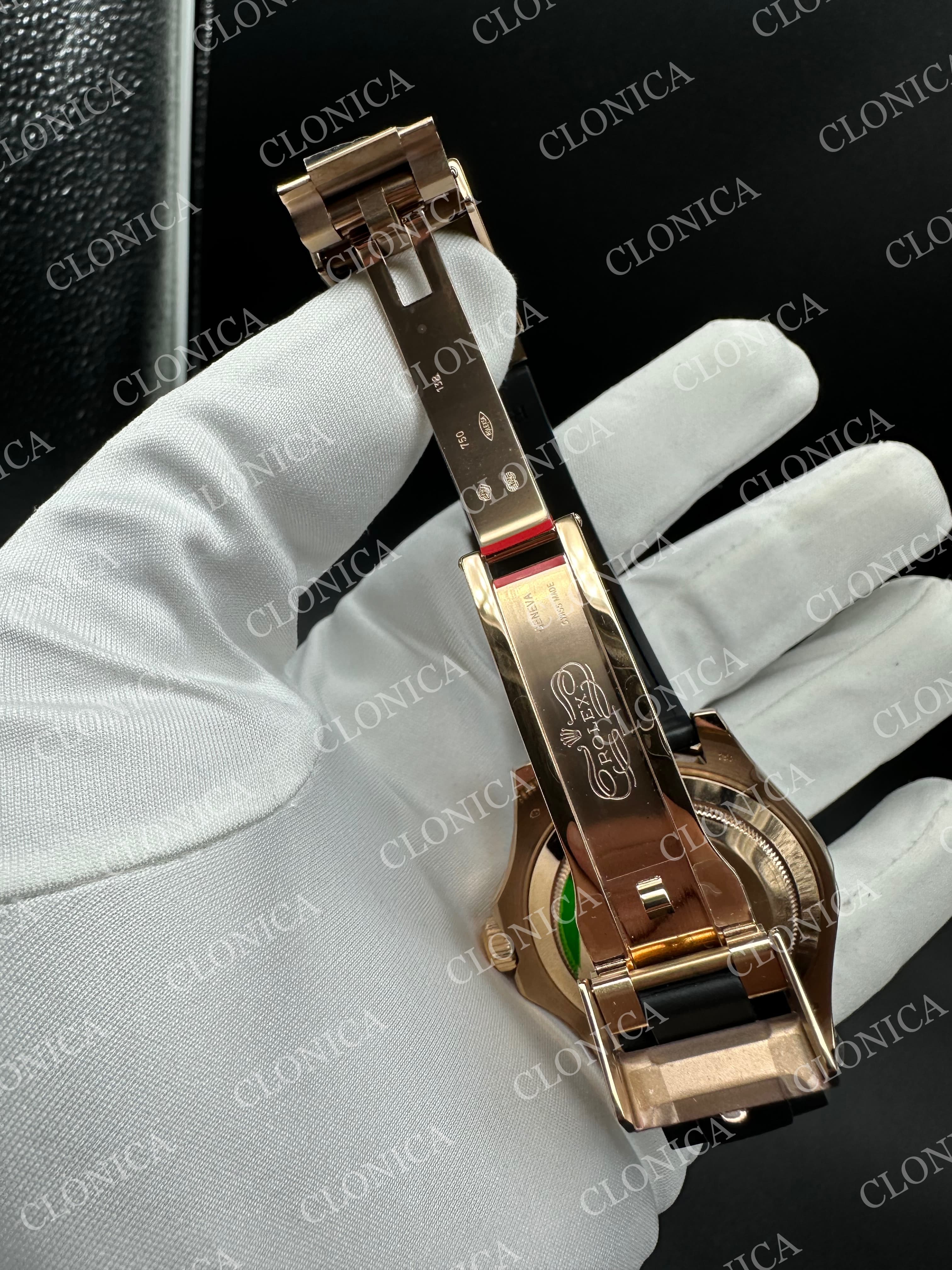 YACHT-MASTER 126655 3D BLACK CERAMIC BEZEL ON BLACK RUBBER STRAP DD3235 — view 5