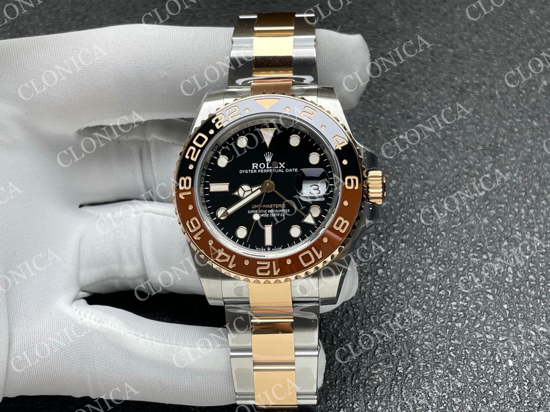 GMT MASTER II 126711 CHNR 904L SS ON SS/RG BRACELET DD3285 — view 1