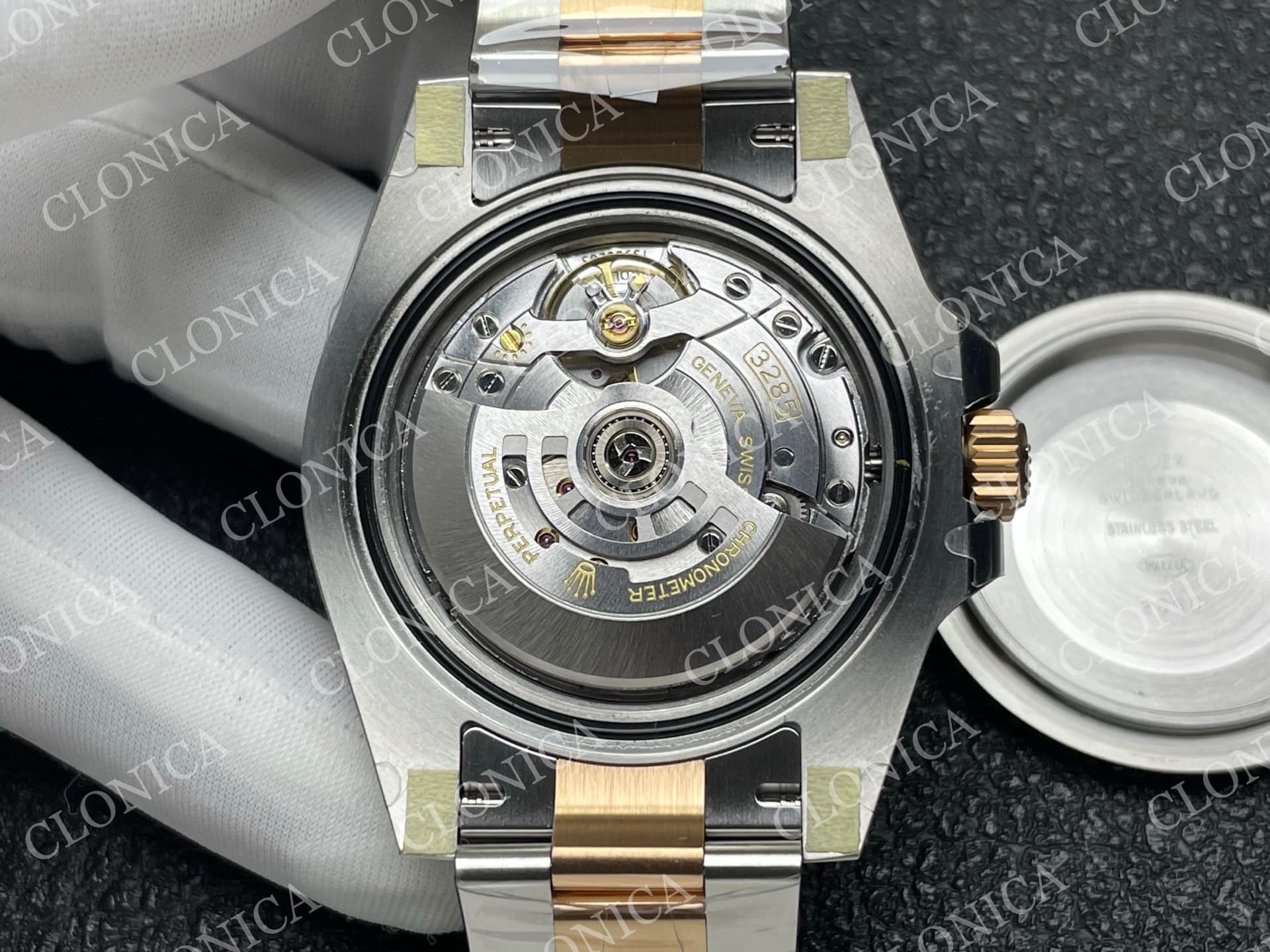 GMT MASTER II 126711 CHNR 904L SS ON SS/RG BRACELET DD3285 — view 8