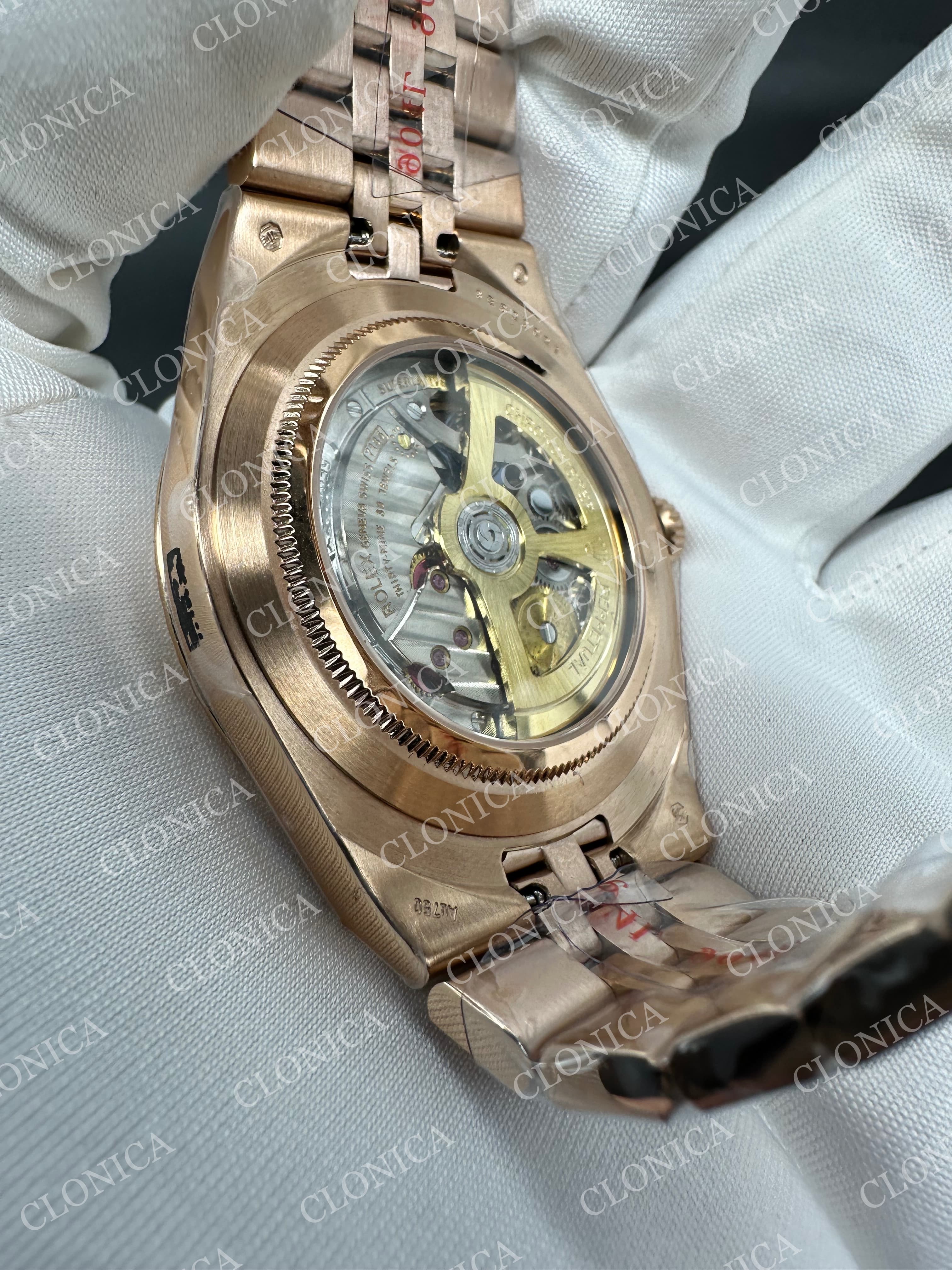 LAND DWELLER 127335 GAIN WEIGHT RG WHITE DIAL ON RG BRACELET — view 6