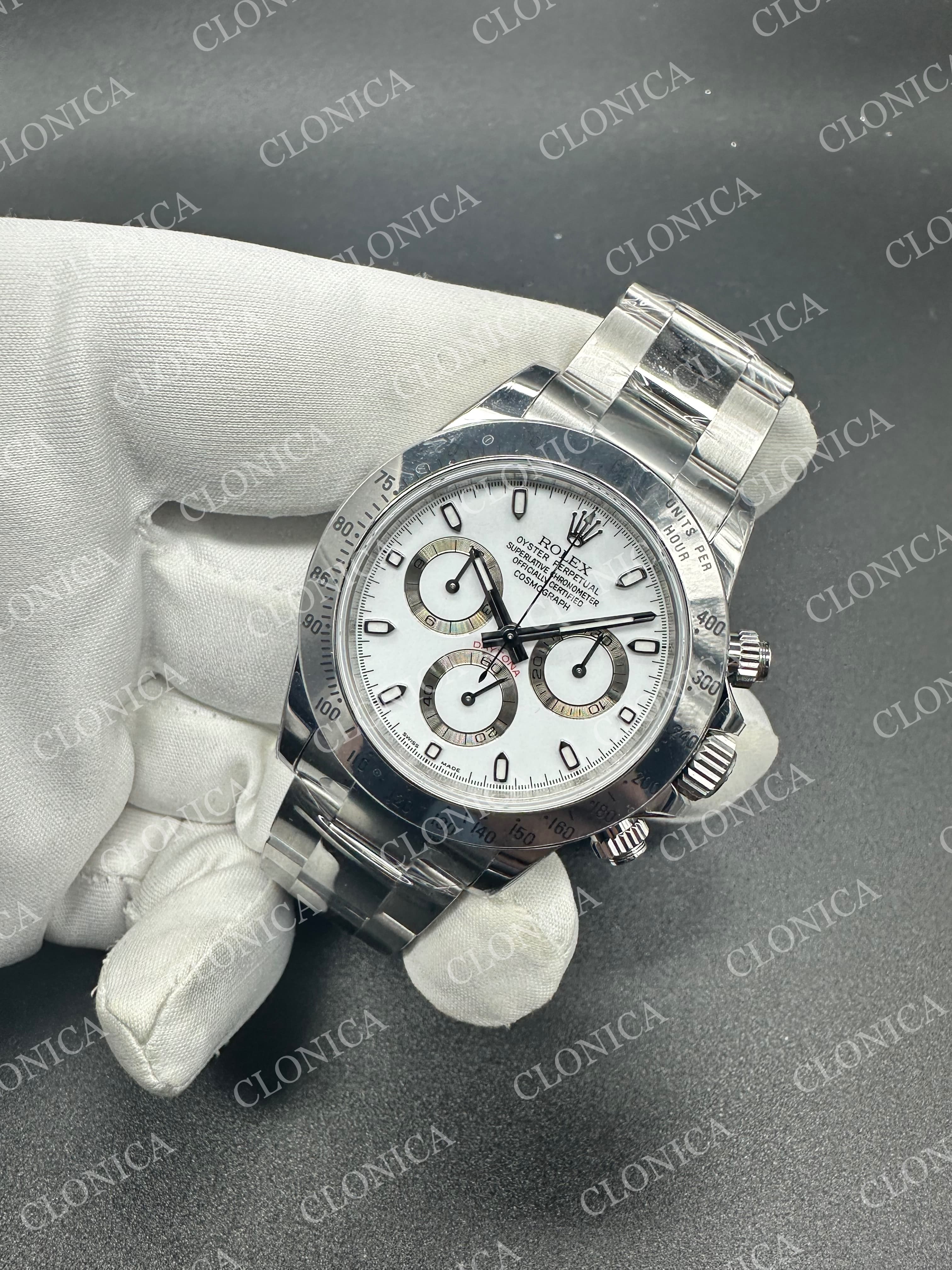 DAYTONA 116520 904L SS WHITE DIAL ON 904L SS BRACELET — view 2