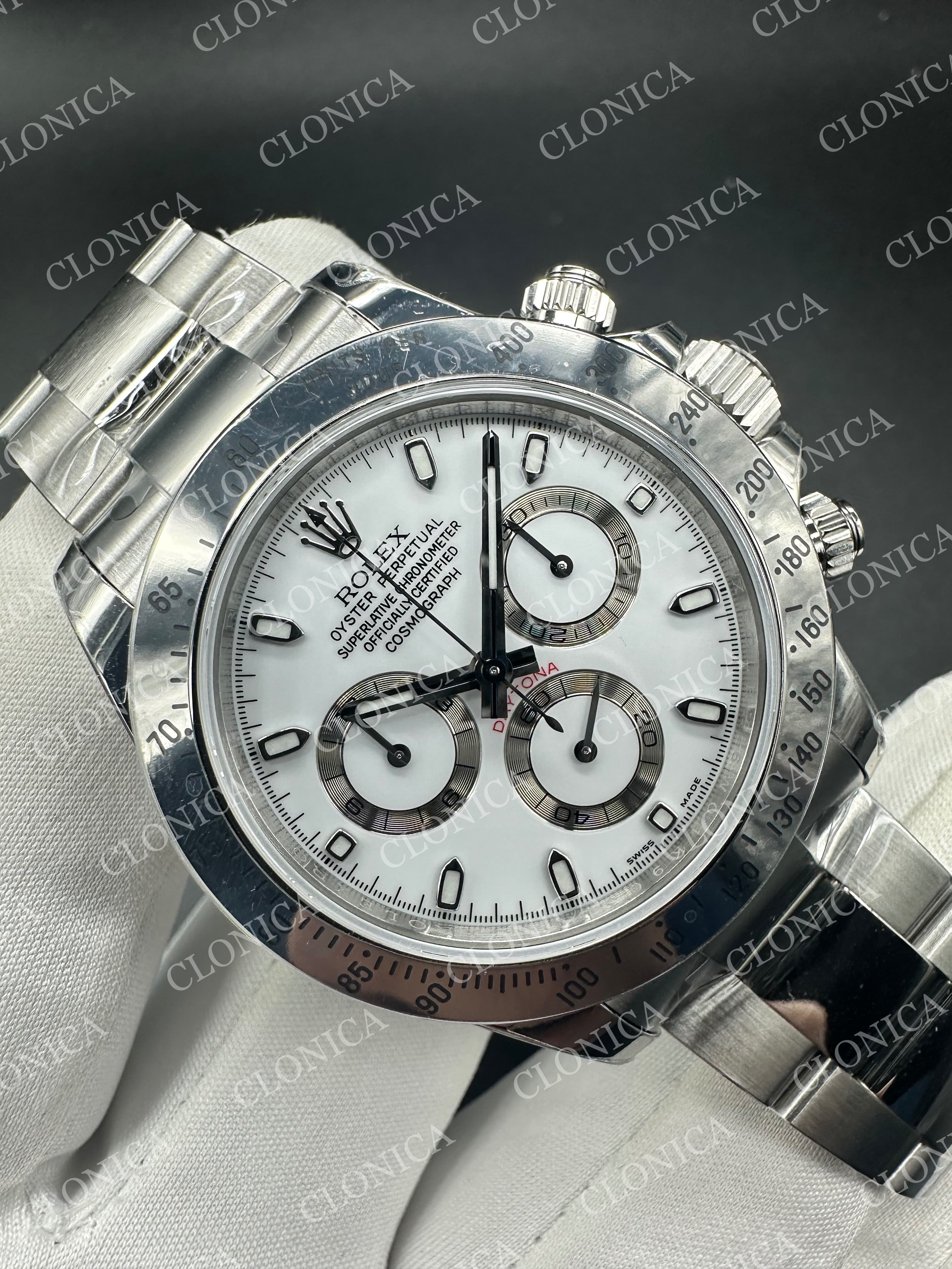 DAYTONA 116520 904L SS WHITE DIAL ON 904L SS BRACELET — view 3