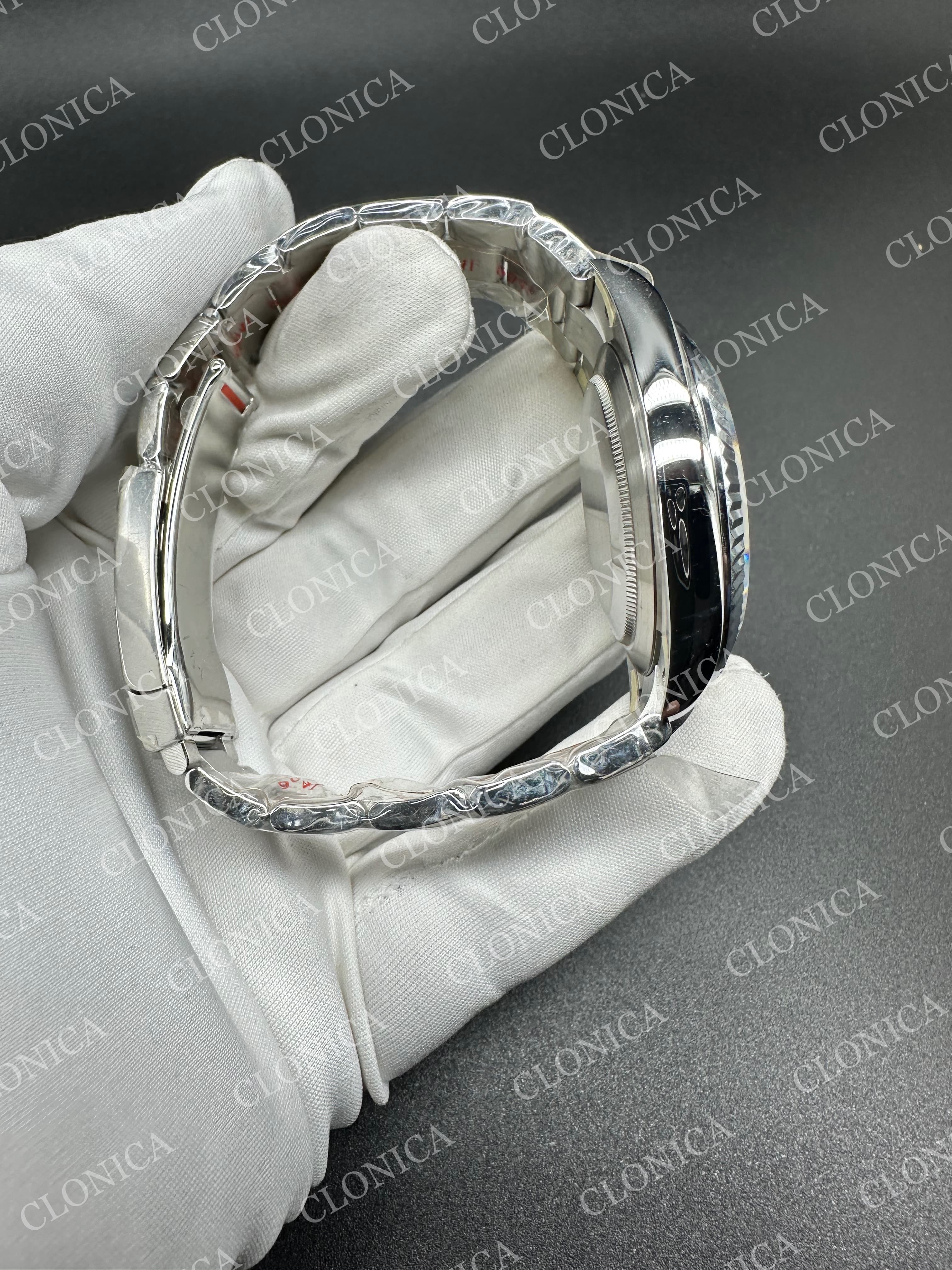 DATEJUST 41 126334 904L SS BLUE FLUTED DIAL STICK MARKER ON OYSTER BRACELET DD3235 — view 6