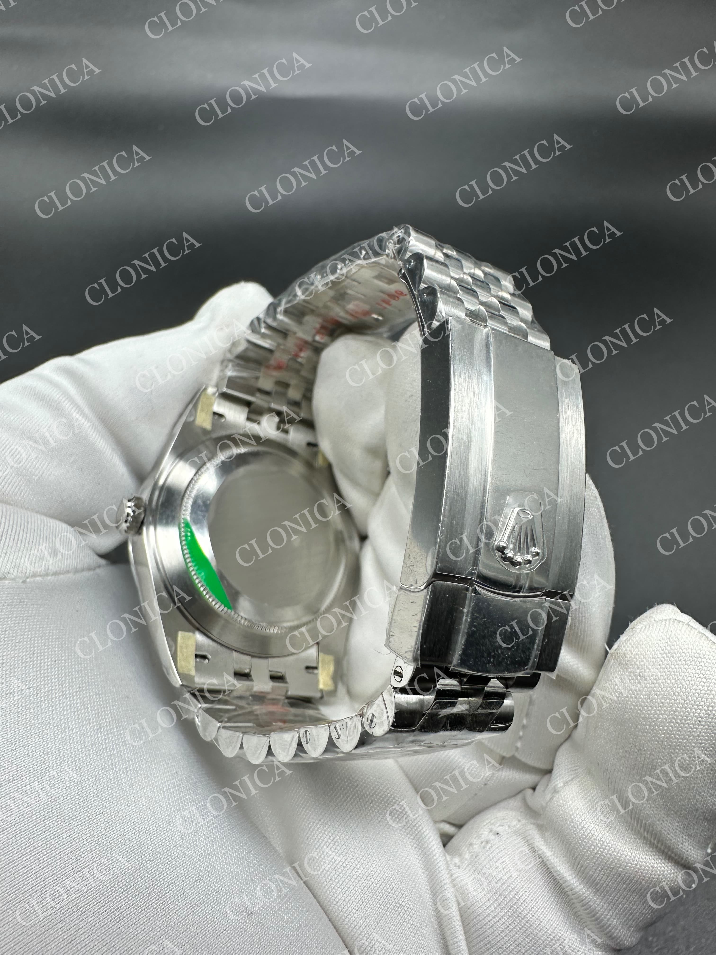 DATEJUST 41 126334 904L SS BLUE DIAL DIAMOND MARKER ON JUBILEE BRACELET — view 5