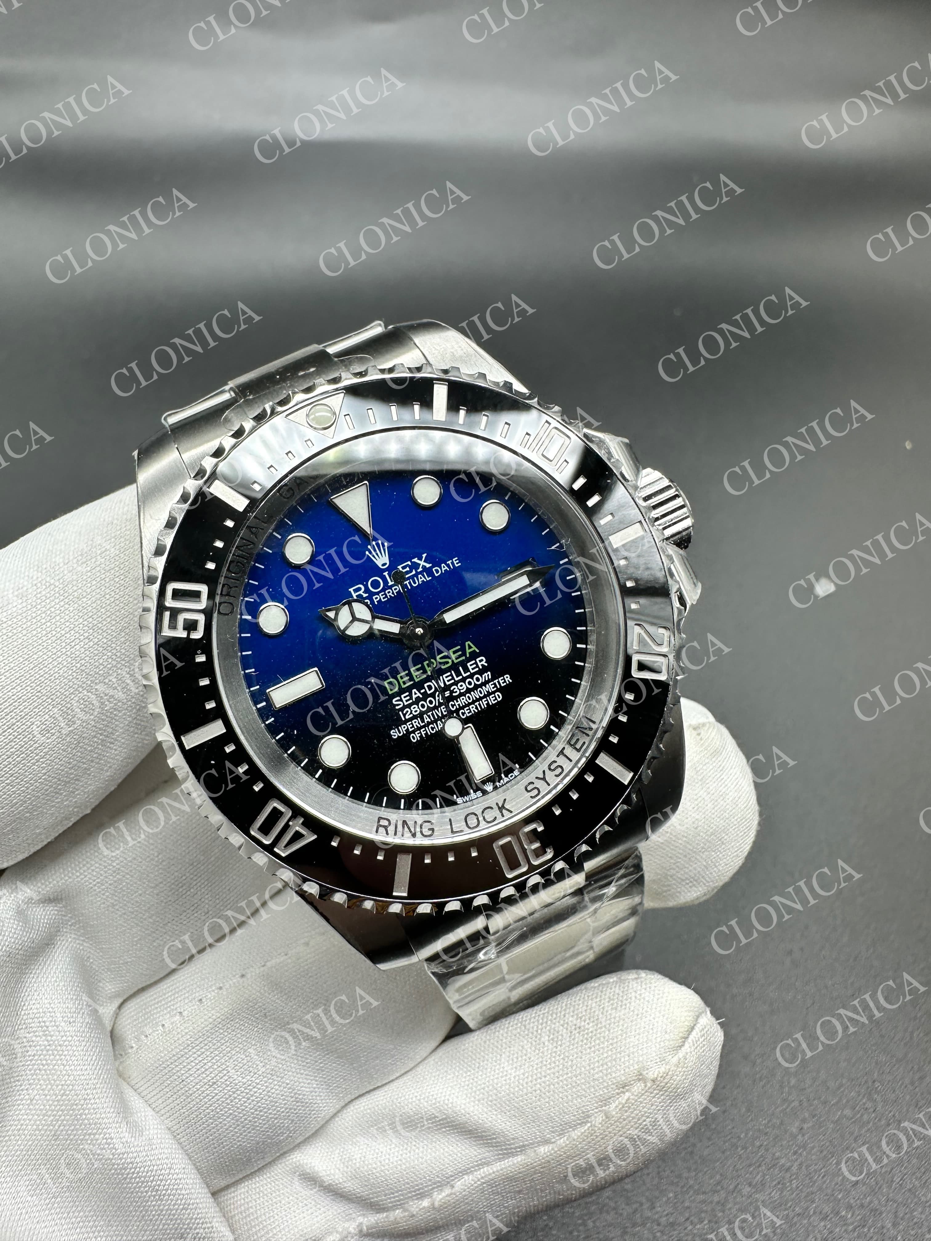 SEA-DWELLER DEEPSEA 126660 "D-BLUE" 904L SS BLUE DIAL ON OYSTER BRACELET — view 2