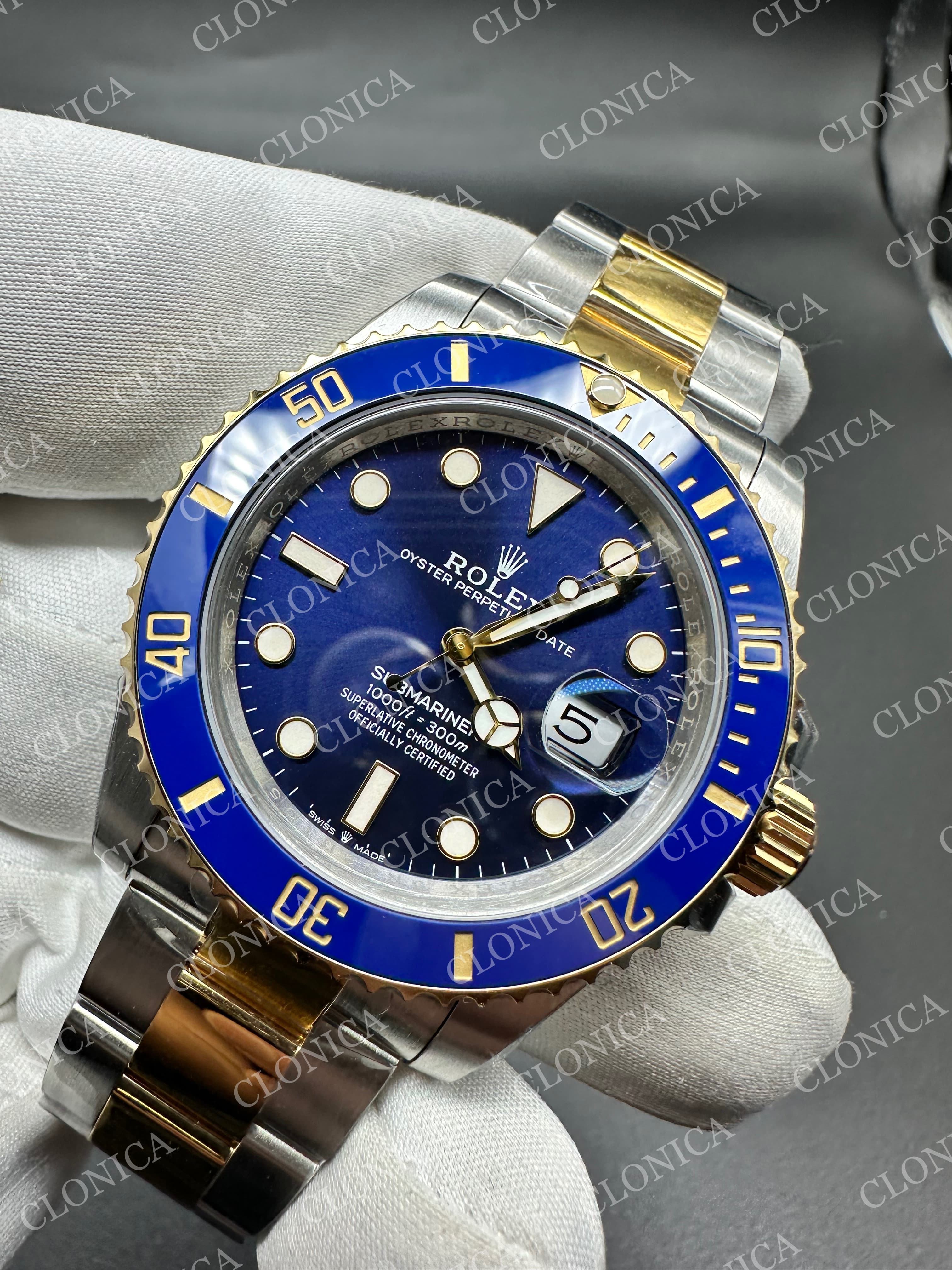 SUBMARINER 126613 LB GAIN WEIGHT BLUE DIAL ON SS/YG BRACELET — view 3