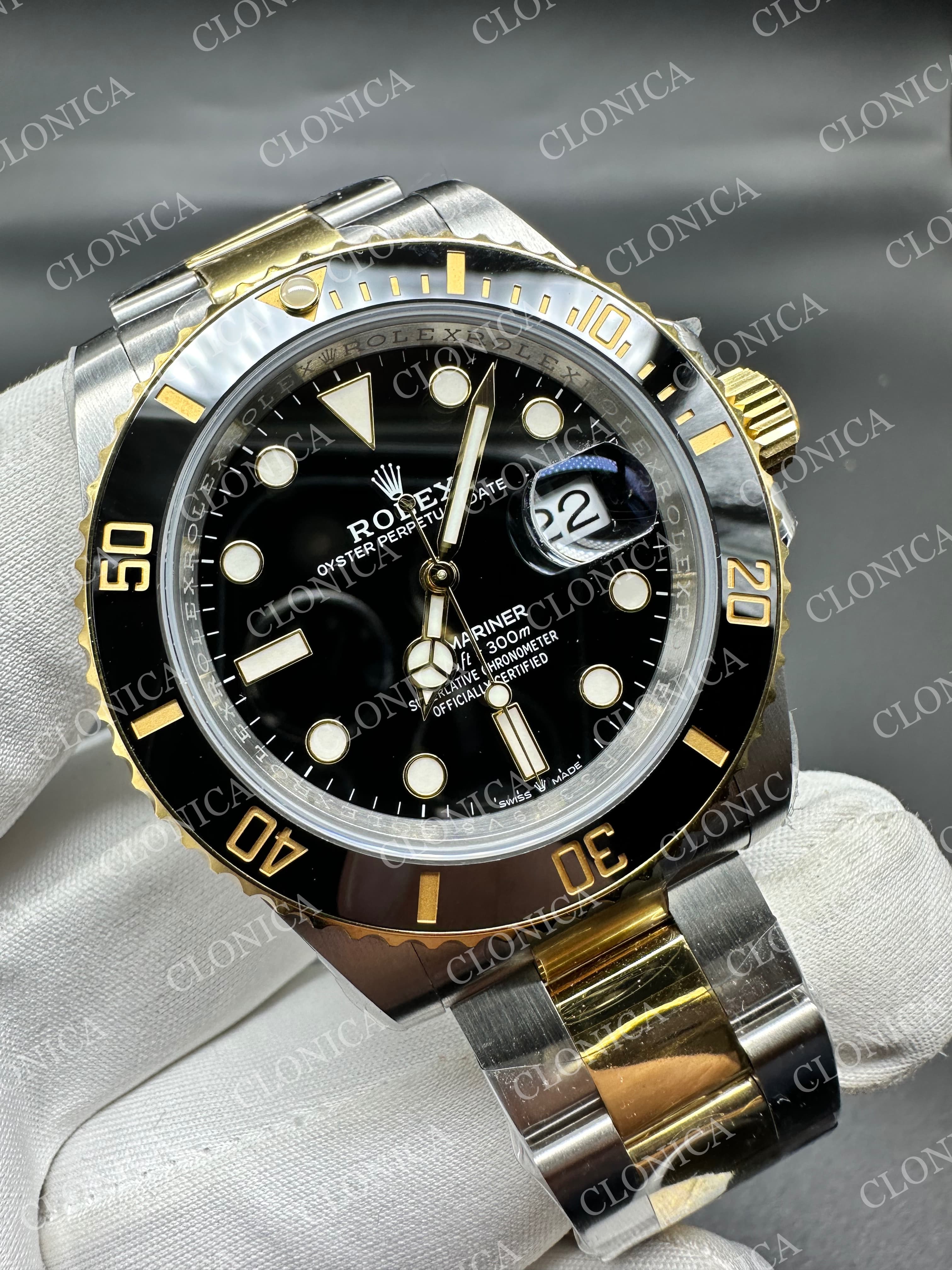 SUBMARINER 126613 LN GAIN WEIGHT BLACK DIAL ON SS/YG BRACELET — view 2
