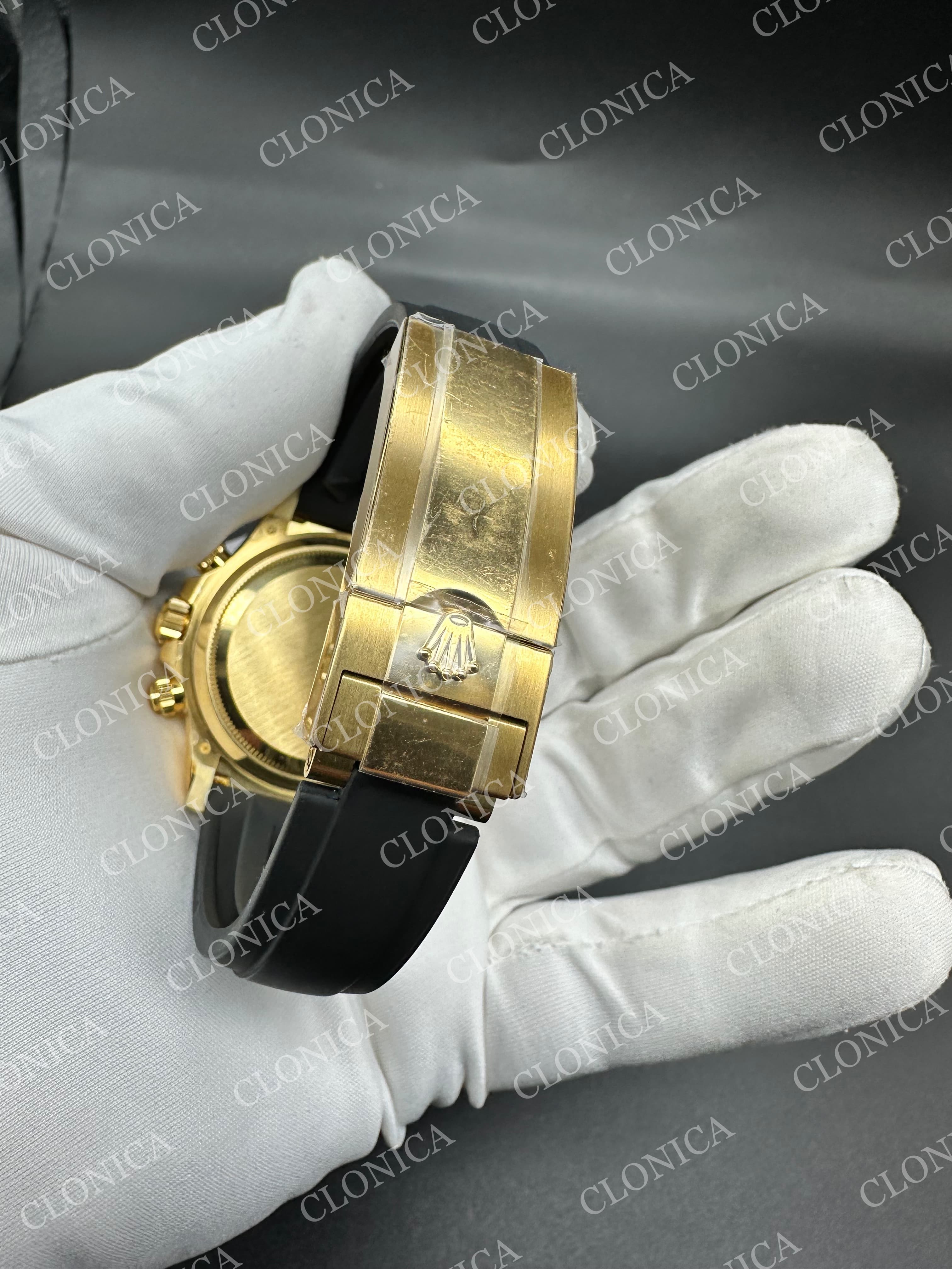 DAYTONA 126518 GAIN WEIGHT YG DIAL BLACK SUBDIAL ON OYSTERFLEX STRAP — view 5