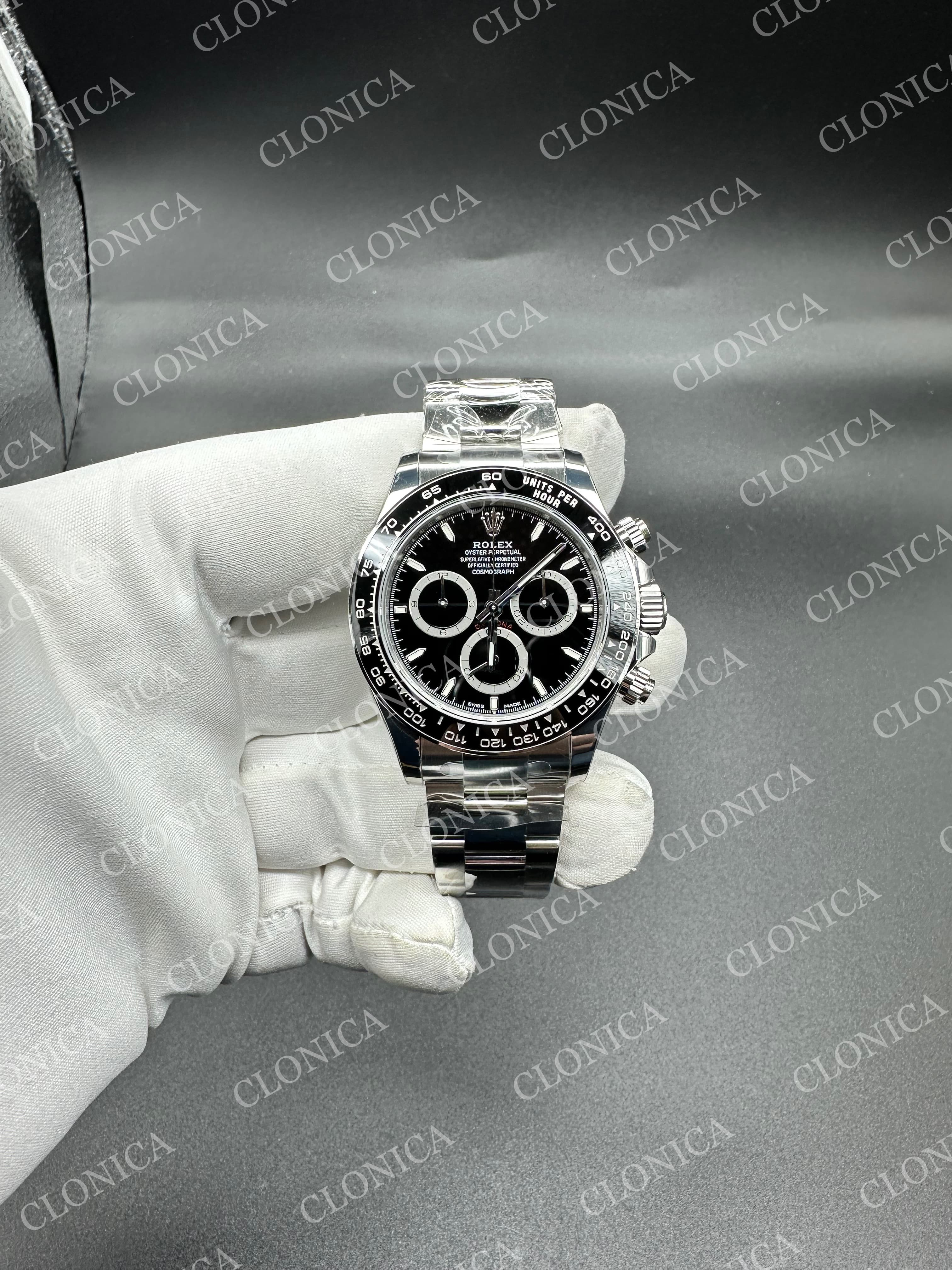 DAYTONA 126500 904L SS BLACK DIAL ON 904L SS BRACELET DD4131 — view 1