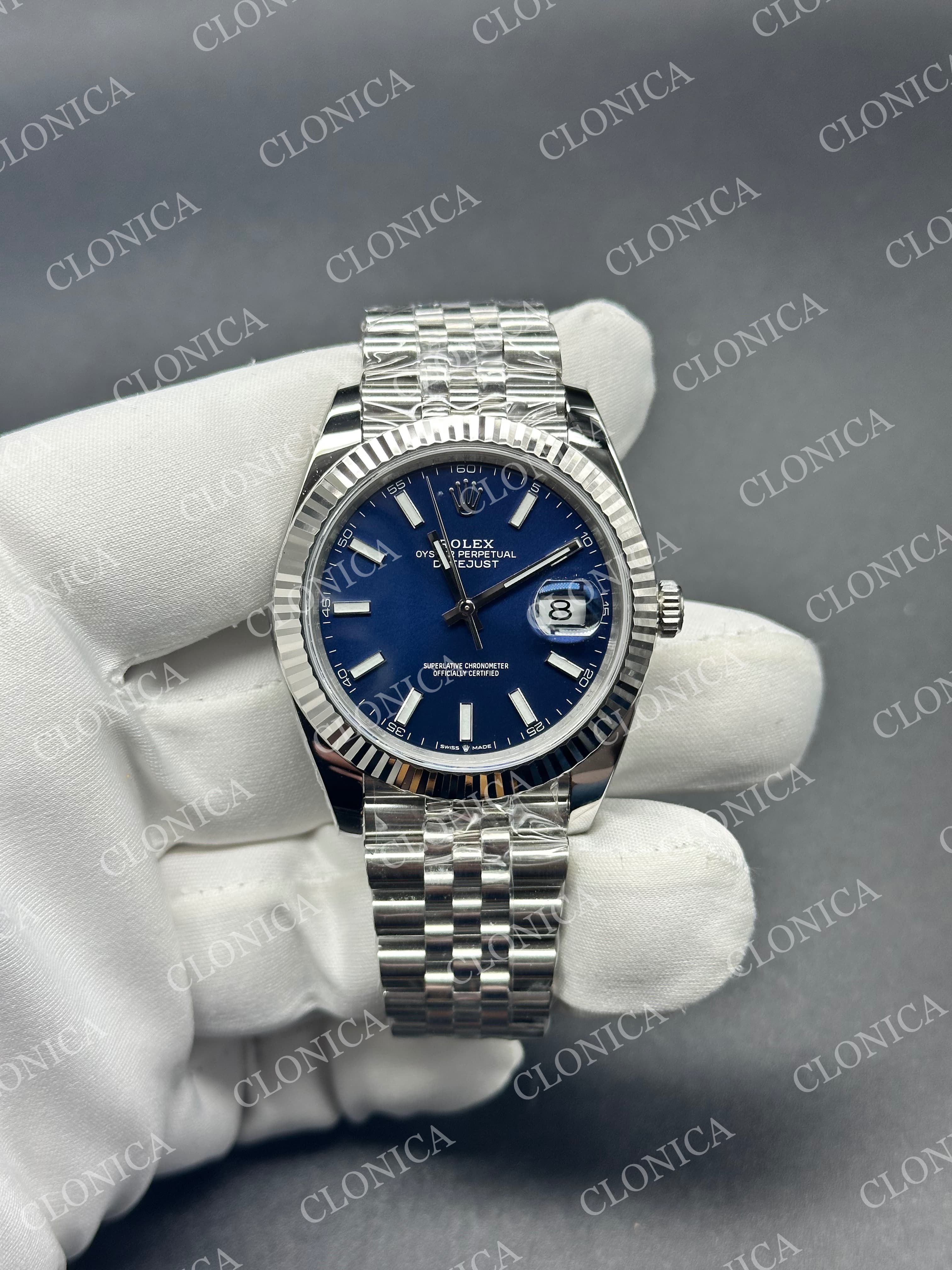 DATEJUST 41MM 126334 904L SS BLUE DIAL — view 1
