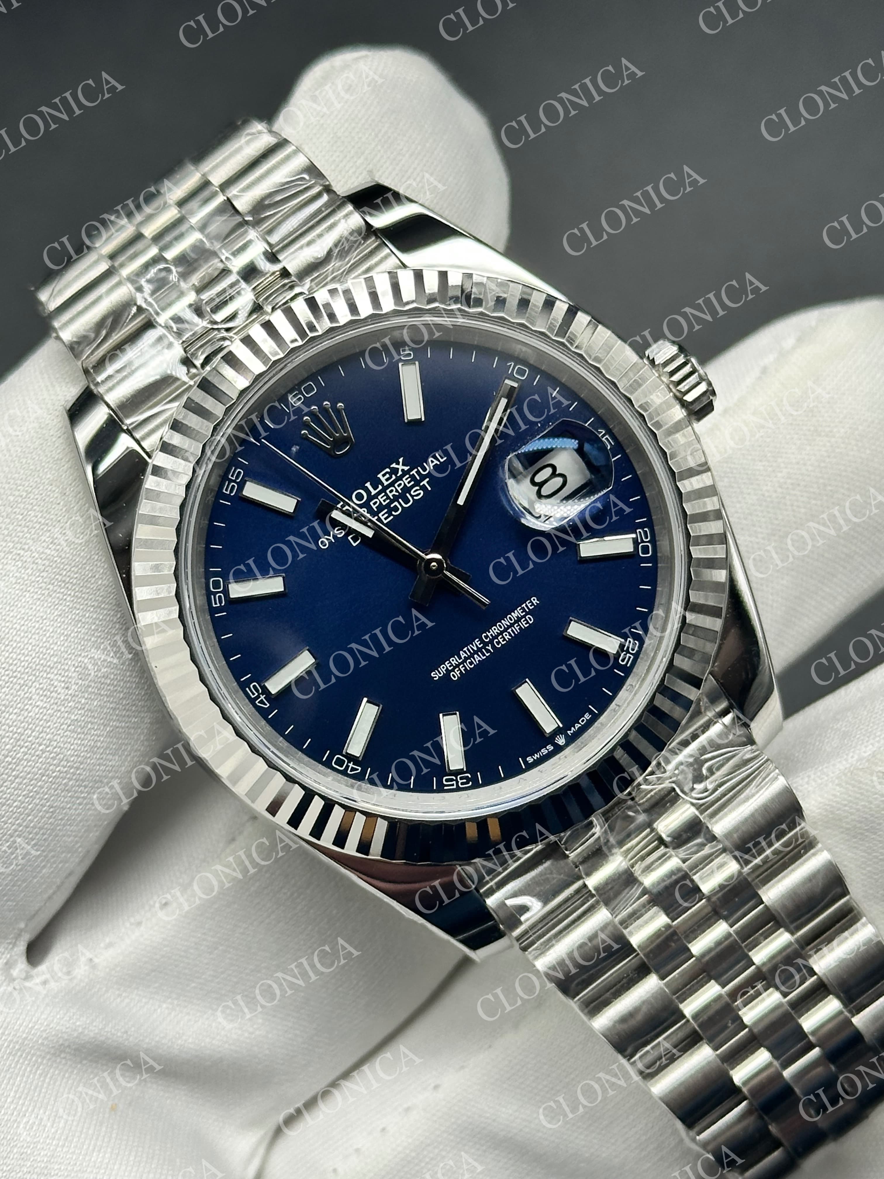 DATEJUST 41MM 126334 904L SS BLUE DIAL — view 2