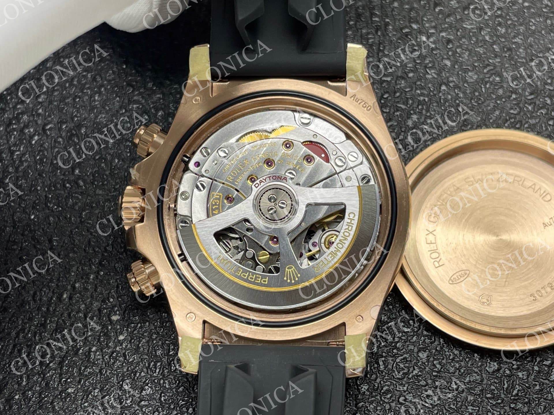 DAYTONA 126515 RG GAIN WEIGHT BLACK DIAL RG SUBDIAL ON OYSTERFLEX STRAP — view 8