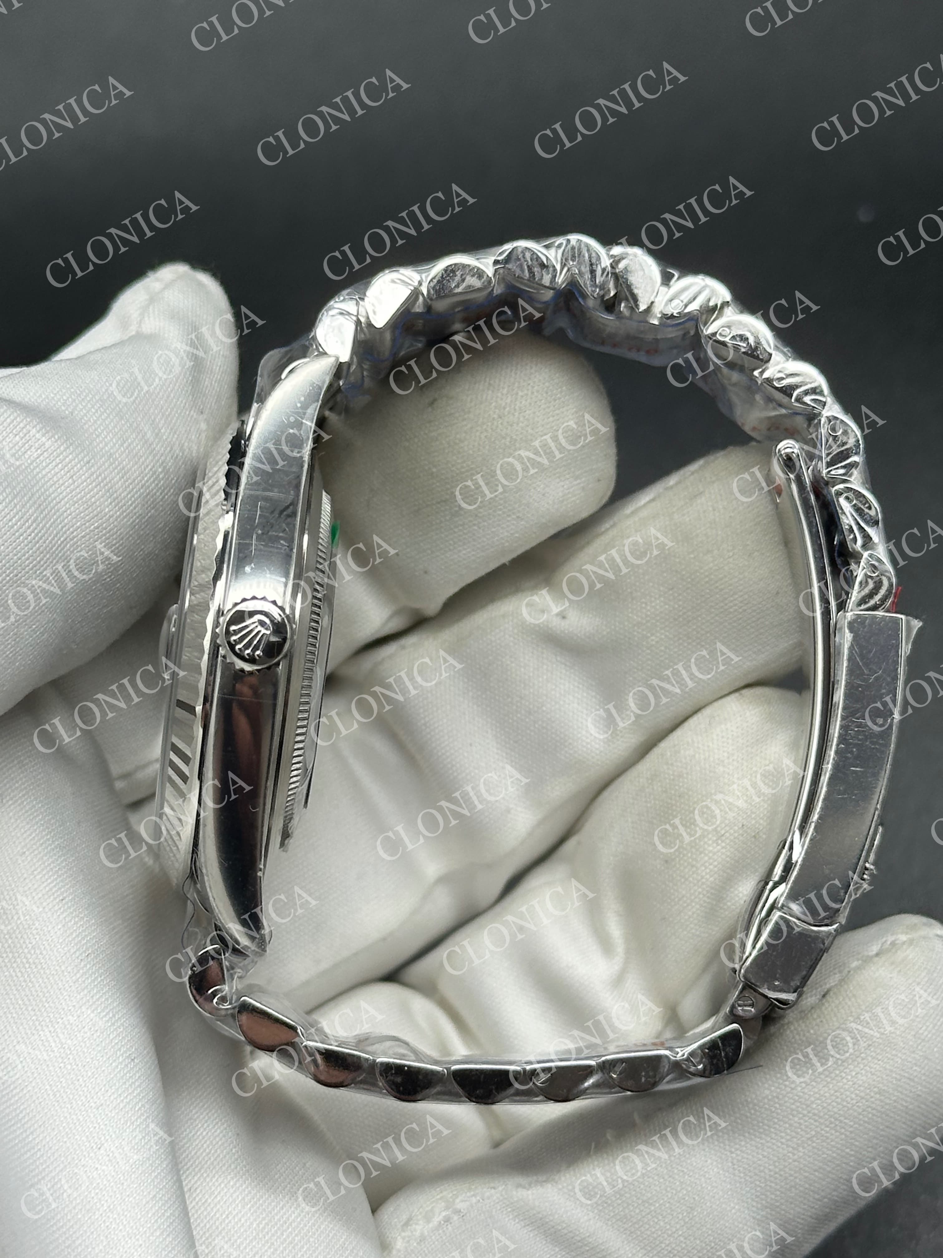DATEJUST 41 SS 126231 904L SS BLACK DIAL STICK MARKERS ON JUBILEE BRACELET DD3235 — view 4