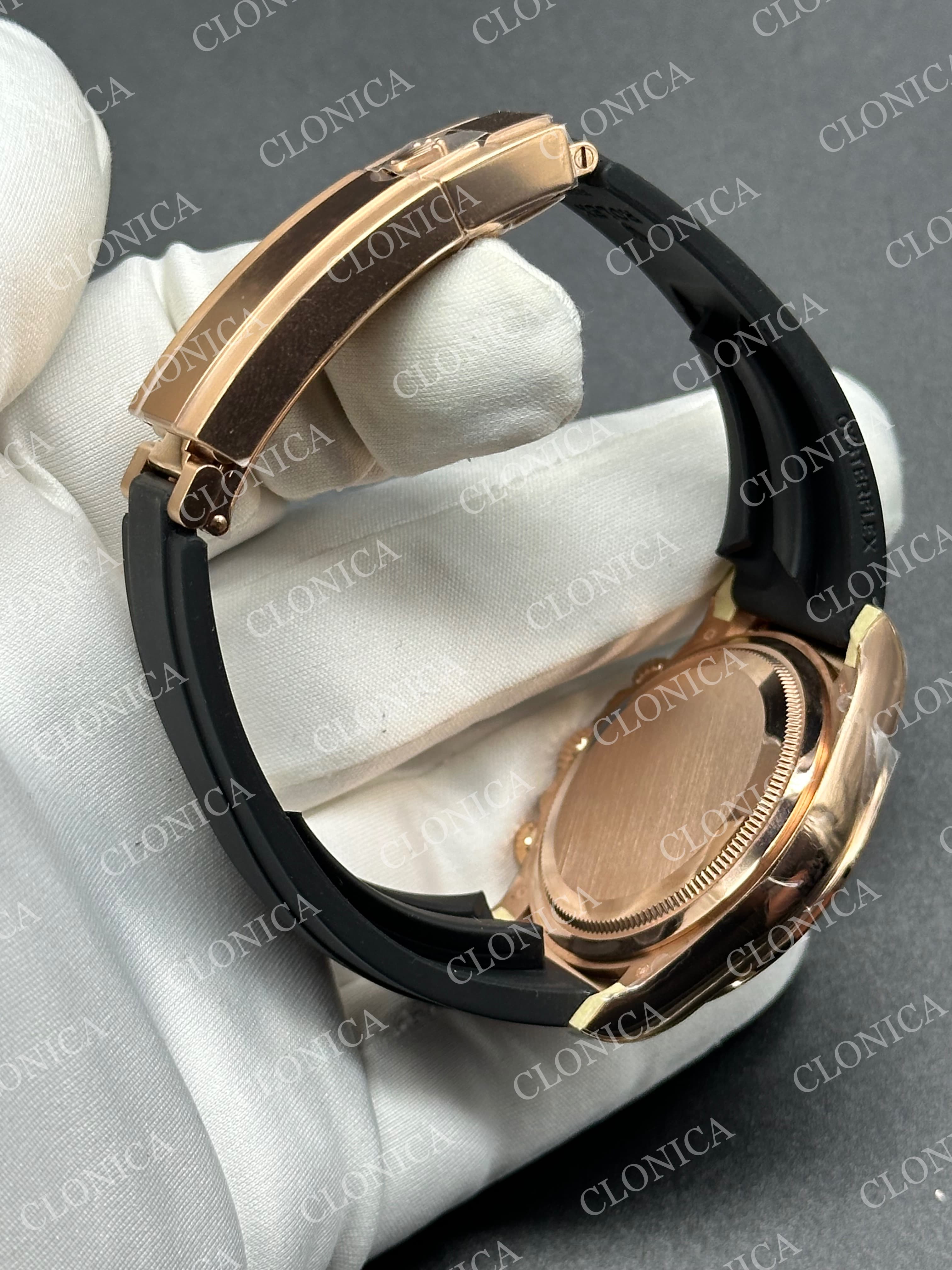 DAYTONA 126515 RG GAIN WEIGHT METEORIDE DIAL BLACK SUBDIAL ON OYSTERFLEX STRAP — view 6