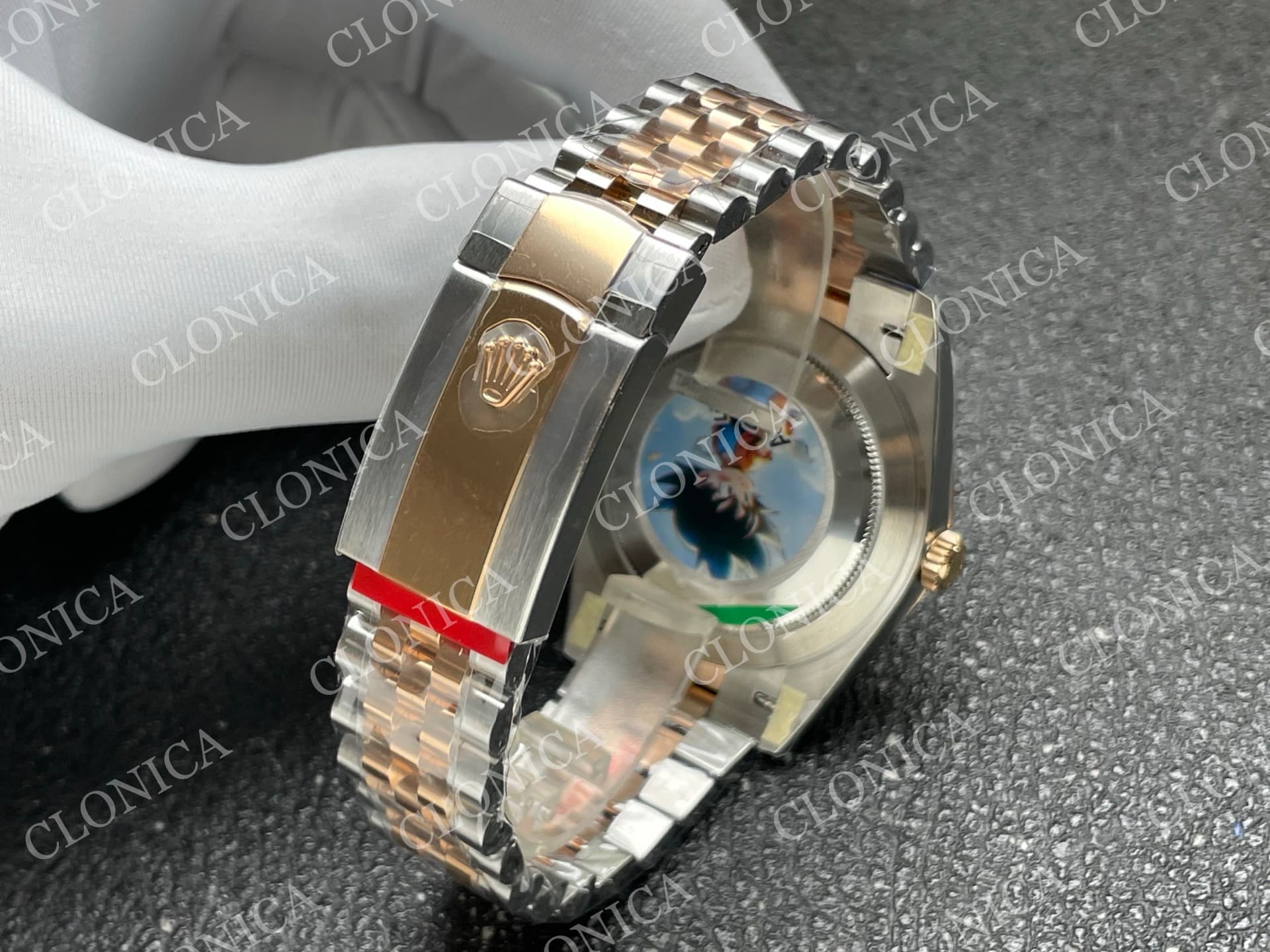 DATEJUST 41MM 126331 904 SS/RG BLACK DIAL ROMAN MARKER ON JUBILEE BRACELET — view 5