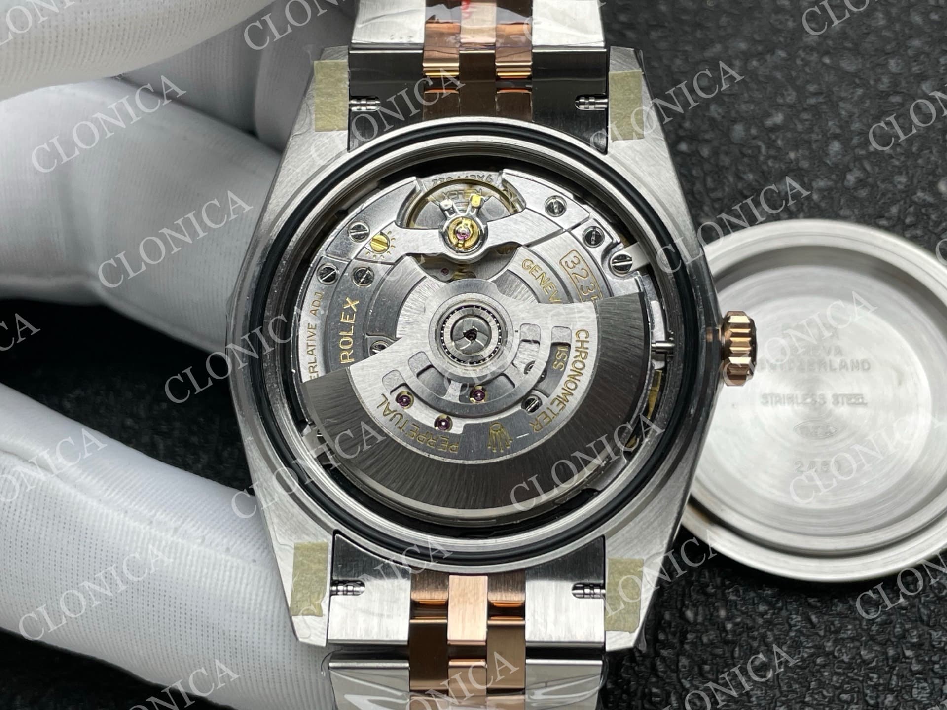 DATEJUST 41MM 126331 904 SS/RG BLACK DIAL ROMAN MARKER ON JUBILEE BRACELET — view 8