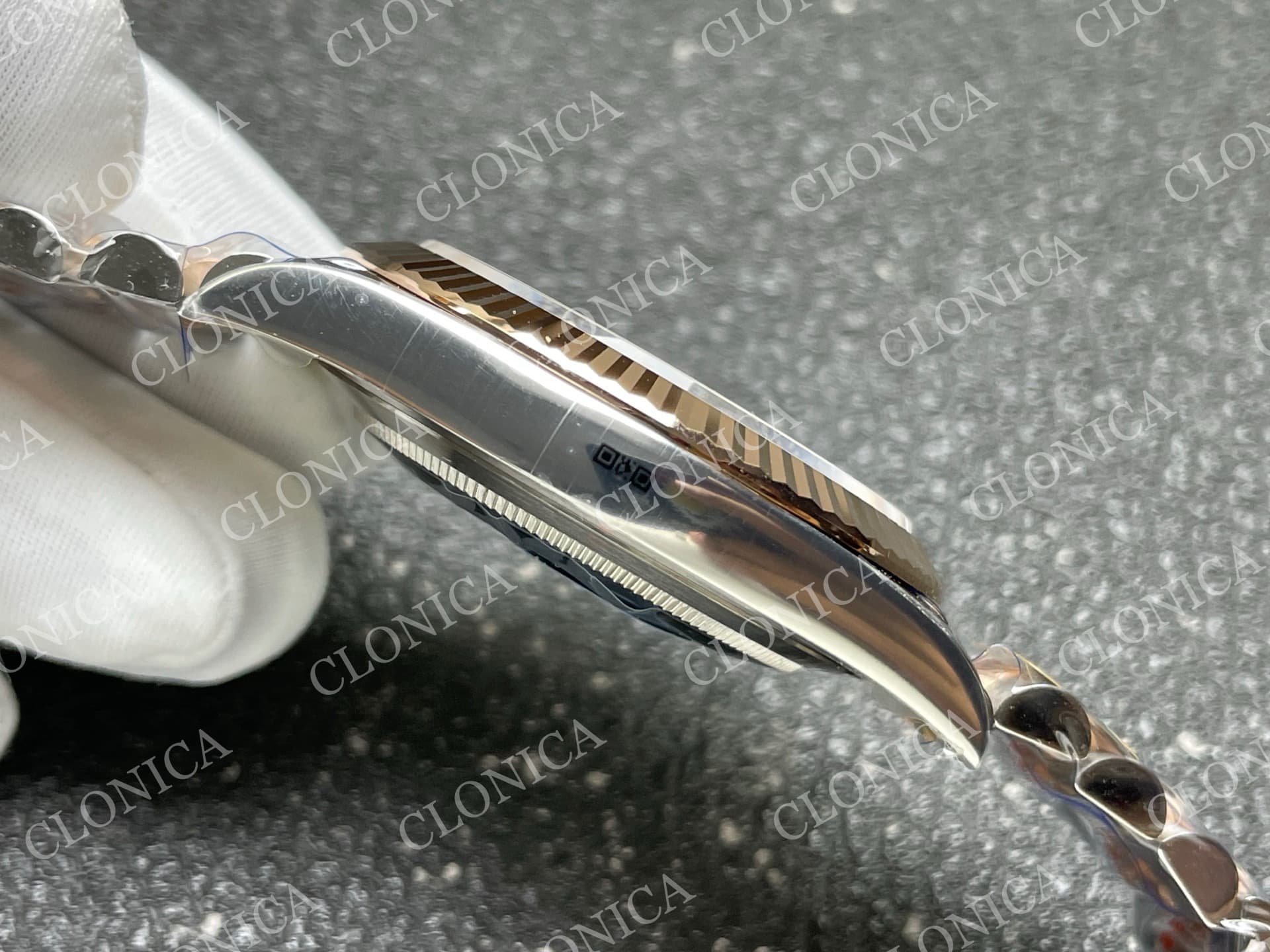 DATEJUST 41MM 126331 904 SS/RG BLACK DIAL ROMAN MARKER ON JUBILEE BRACELET — view 9