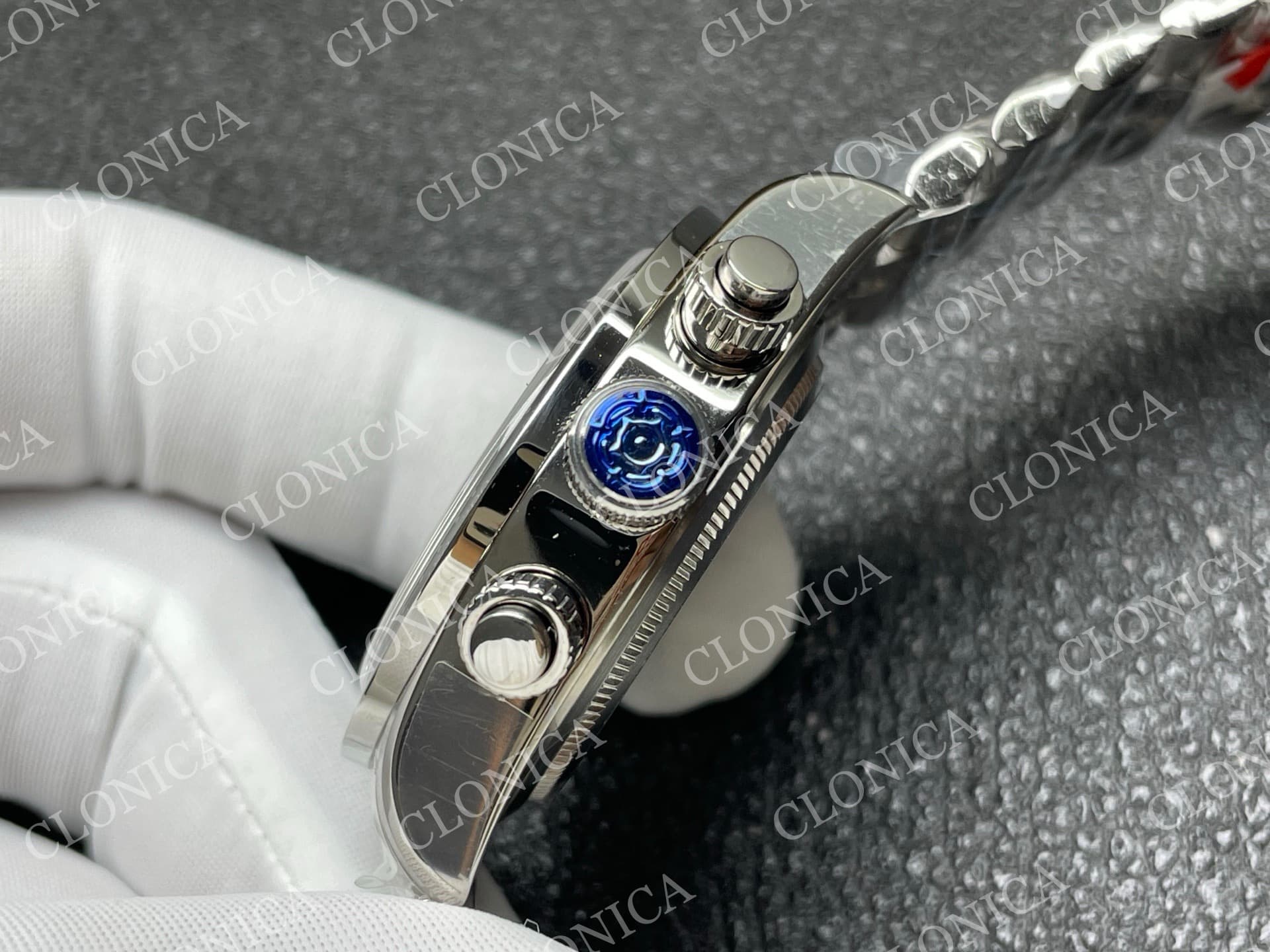 BLACK BAY CHRONO SS TIFFANY BLUE DIAL ON SS BRACELET A7750 — view 7