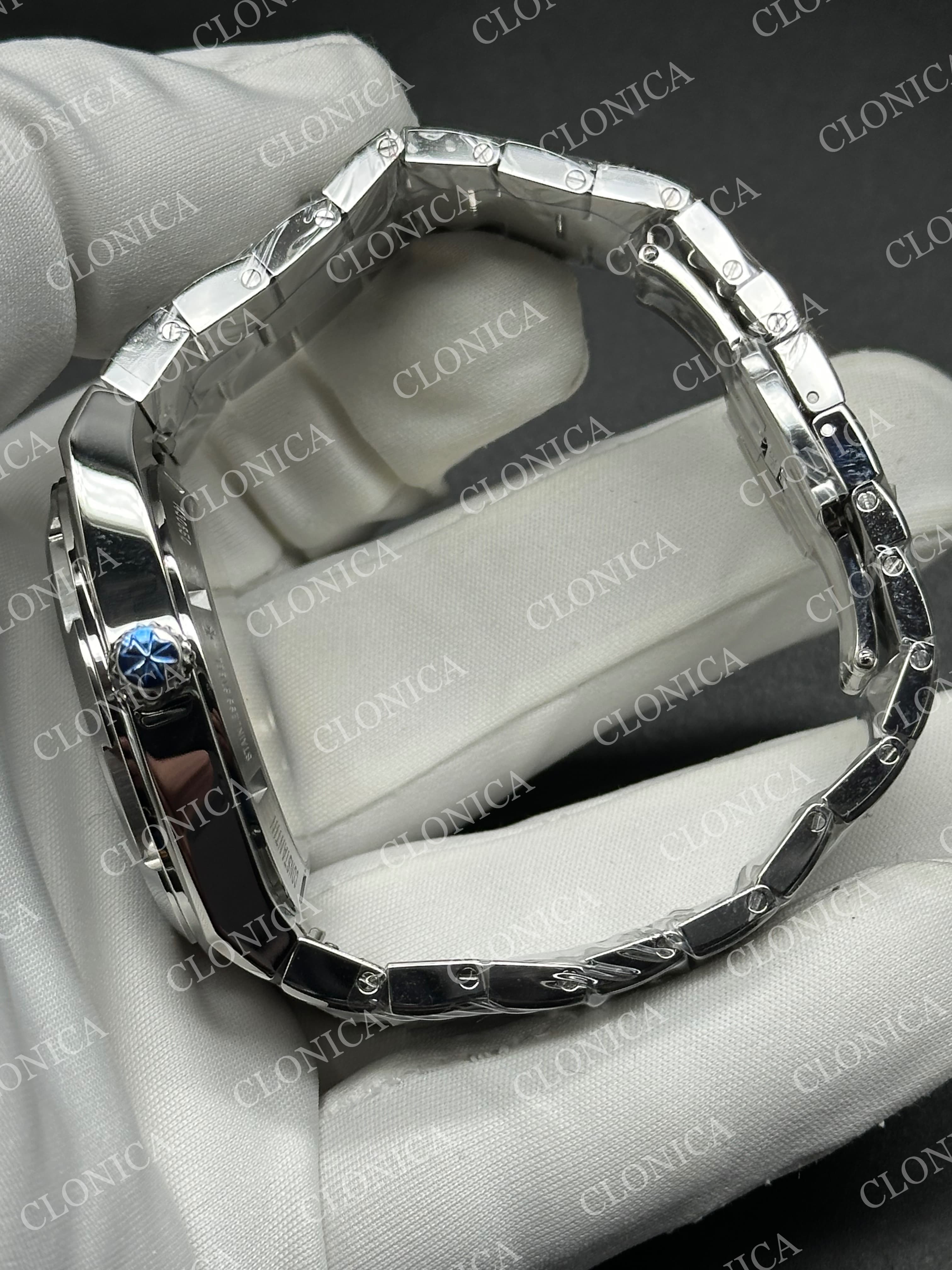 OVERSEAS 4500V SS BLACK DIAL ON SS BRACELET SUPER CLONE 5100 V2 — view 4